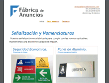 Tablet Screenshot of fabricadeanuncios.com